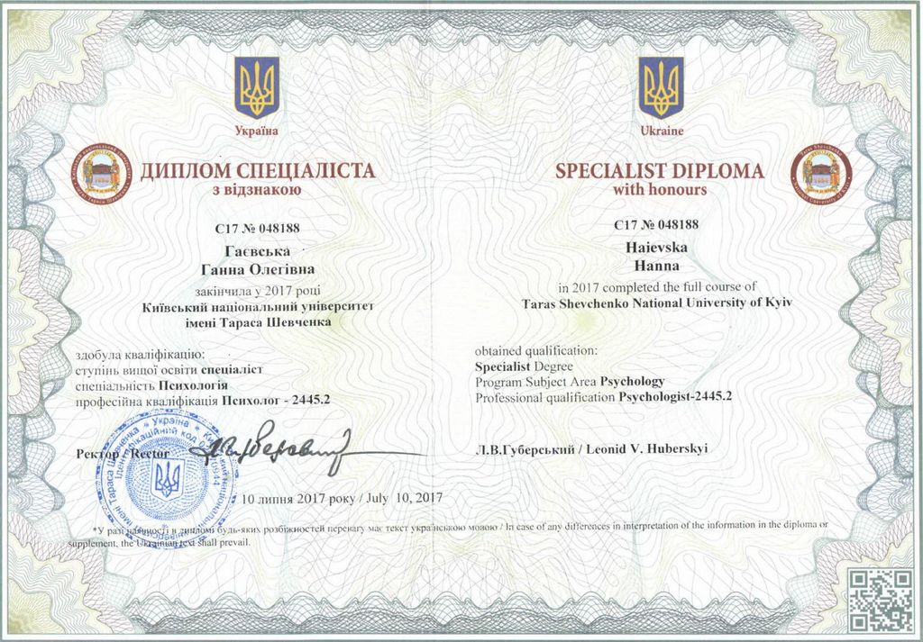 Ганна Гаєвська – психолотерапевтка