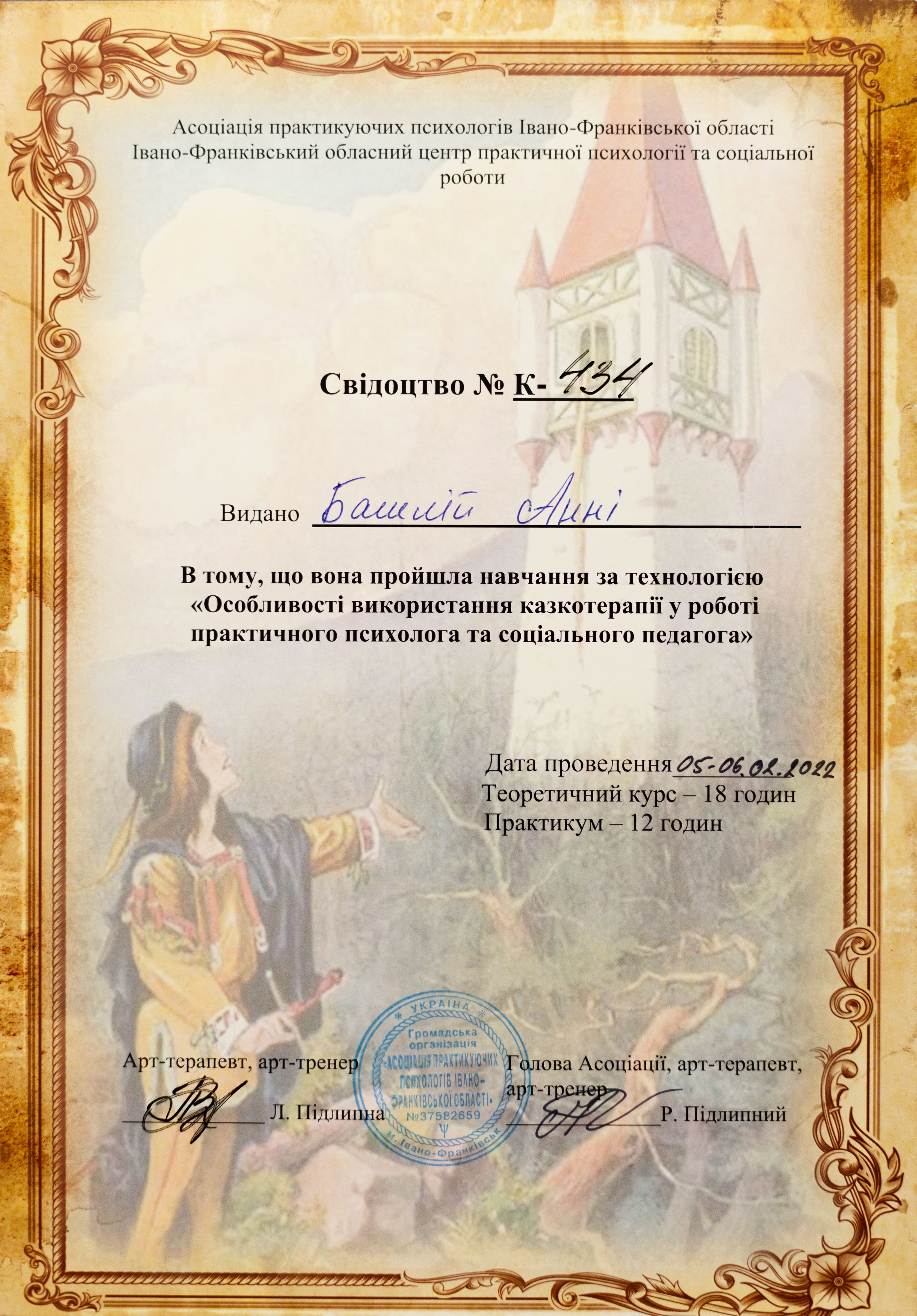 Анна Башлій психотерапевтка